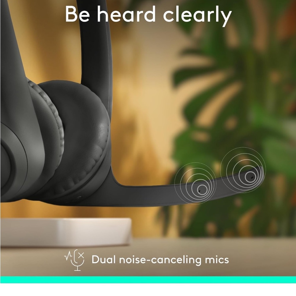 Logitech H600 Wireless Over-Ear Headset – Black – NEW - Picture 2 of 11